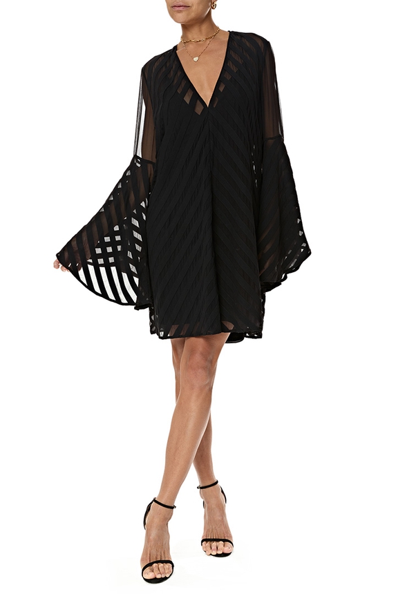 Vestido Curto Seda Preto - DG76796 Cris Barros