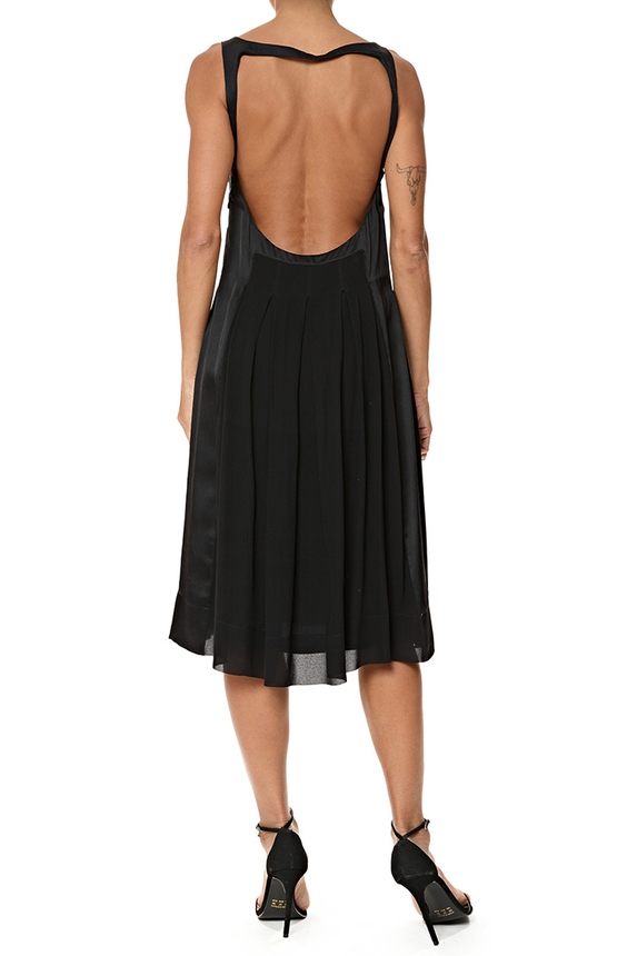 Vestido Curto Seda Preto - DG76847 Forum