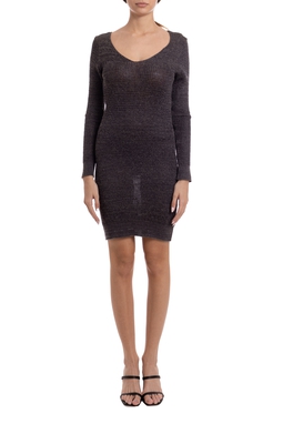 Vestido Curto Viscose Chumbo