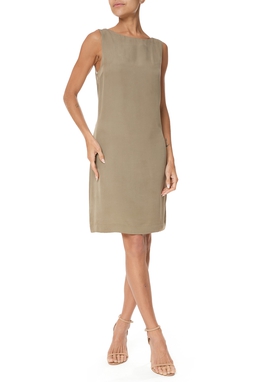 Vestido Curto Viscose Cinza