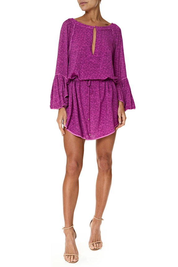 Vestido Curto Viscose Estampado - DG76284 Vix