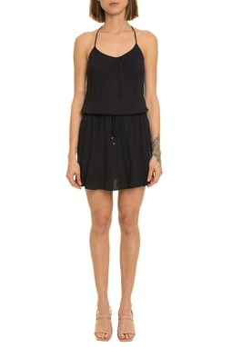 Vestido Curto Viscose Preto