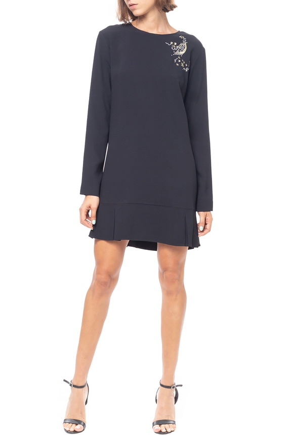 Vestido Curto Viscose Preto - DG40331 Carina Duek