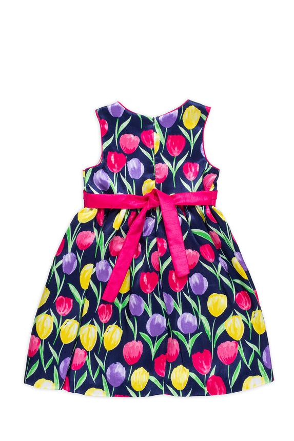 Vestido Infantil Crepe Estampado - DG60336 Dorissa