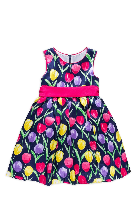 Vestido Infantil Crepe Estampado - DG60336 Dorissa