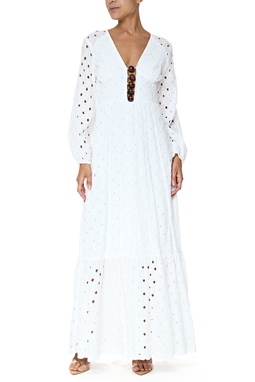 Vestido Longo Algodão Branco