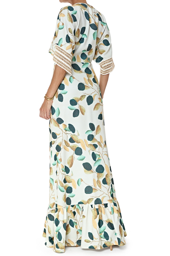 Vestido Longo Algodão Estampado - DG76617 Patricia Bonaldi / PatBo