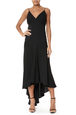 Vestido Longo Cetim Preto