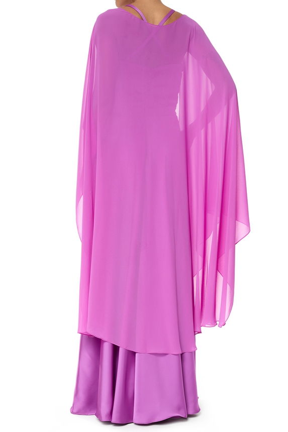 Vestido Longo Cetim Roxo - DG75939 Blessed