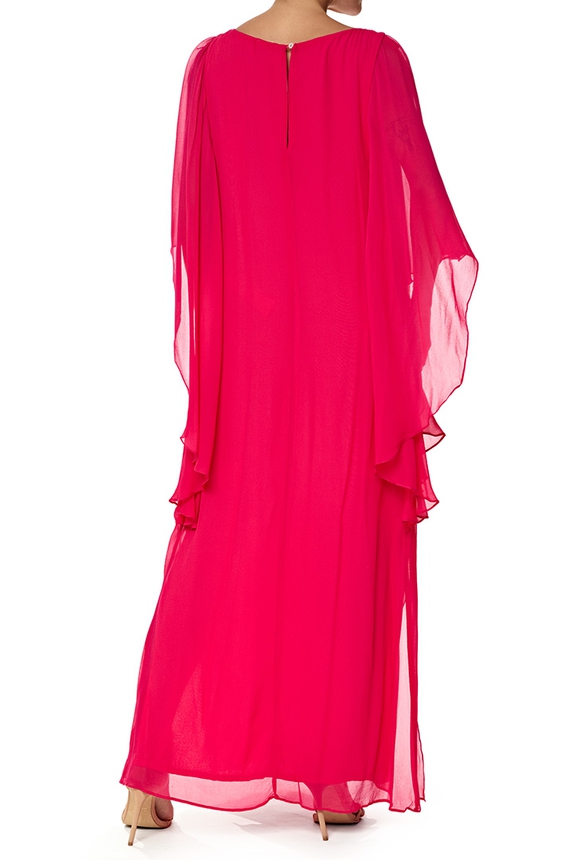 Vestido Longo Chiffon Rosa - DG76786 Le Lis Blanc