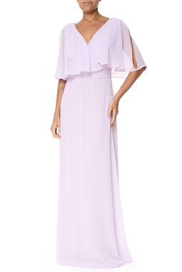 Vestido Longo Chiffon Roxo