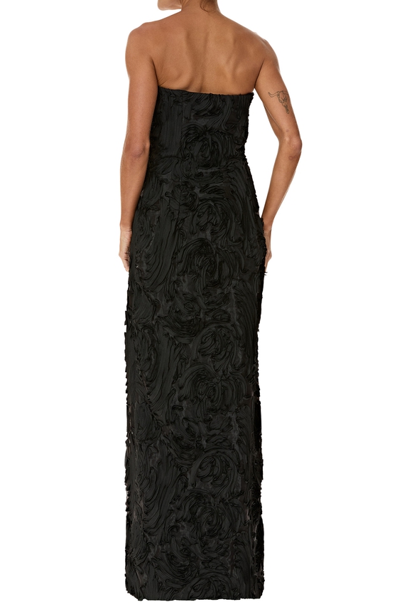 Vestido Longo Crepe Preto - DG76251 Animale