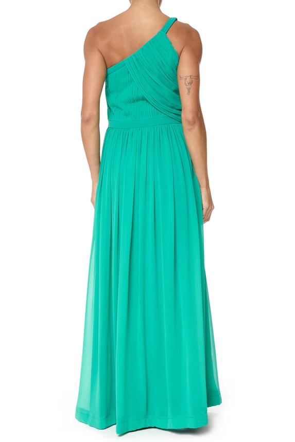 Vestido Longo Crepe Verde - DG75821 Primeira Etapa