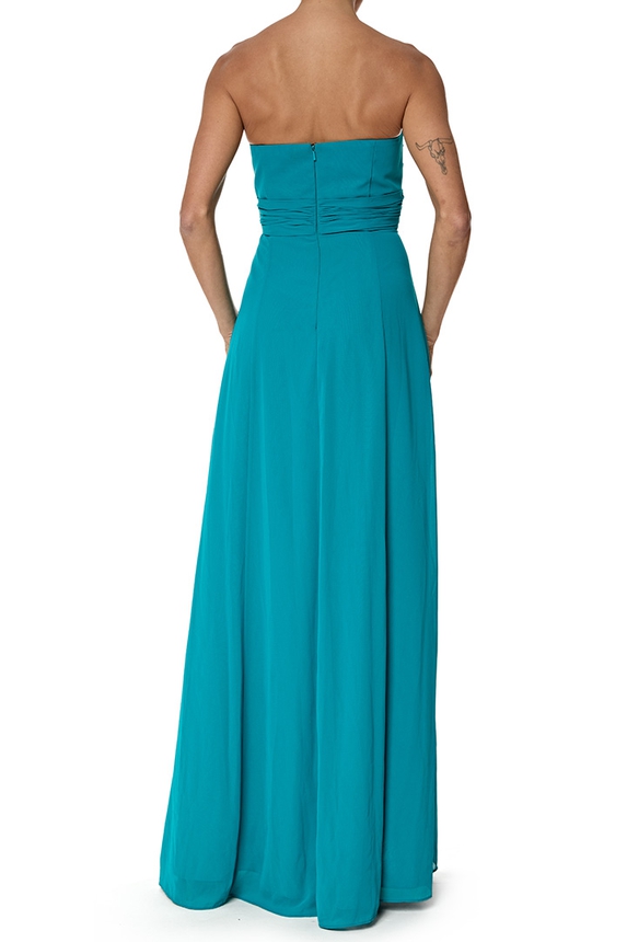 Vestido Longo Crepe Verde - DG77088 David's Bridal