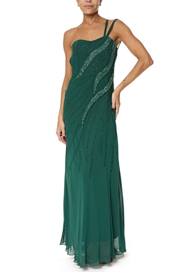 Vestido Longo Crepe Vermelho