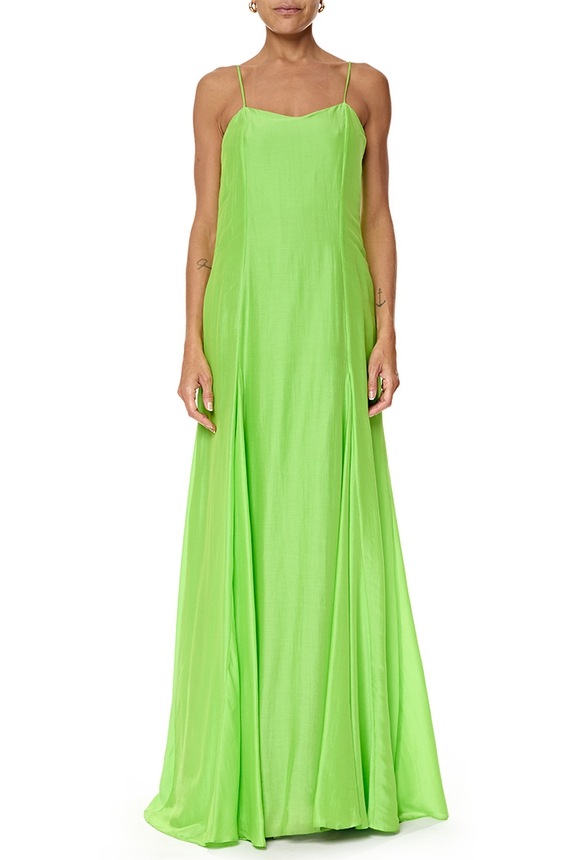 Vestido Longo Crepe Vermelho - DG76912 Kika Simonsen