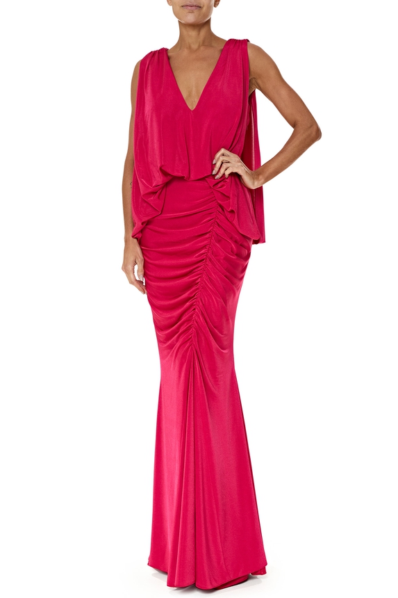 Vestido Longo Jersey Rosa - DG76291 Arte Sacra
