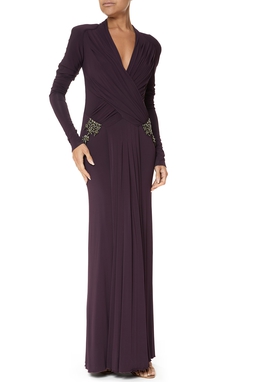 Vestido Longo Jersey Roxo