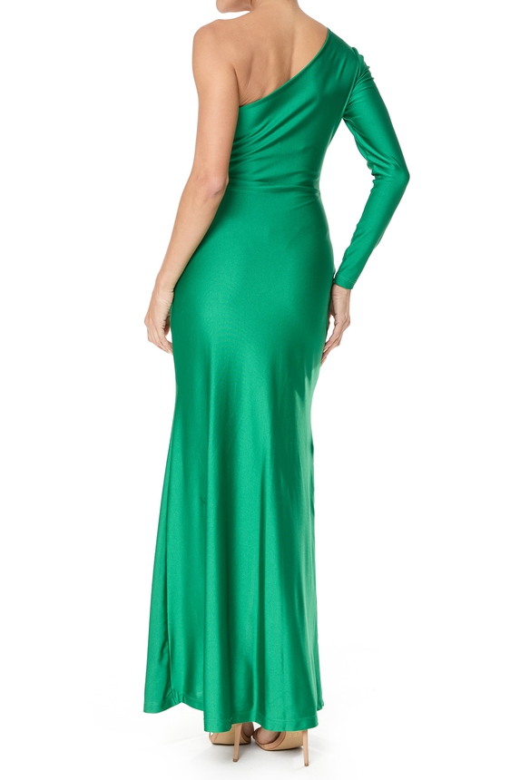 Vestido Longo Jersey Verde - DG75617 Essential Collection