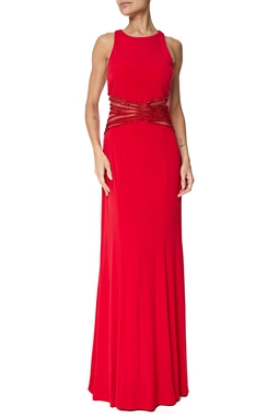 Vestido Longo Jersey Vermelho