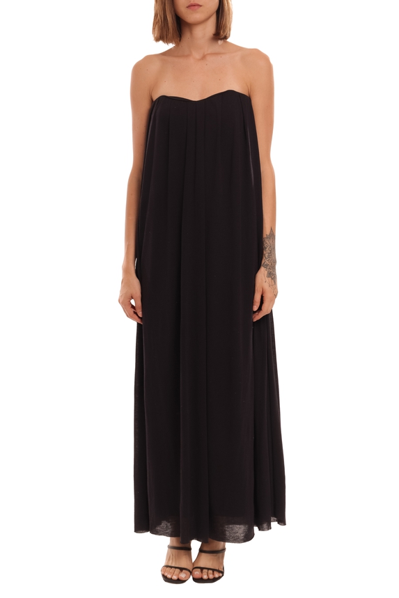 Vestido Longo Viscose Preto - DG32978 Animale