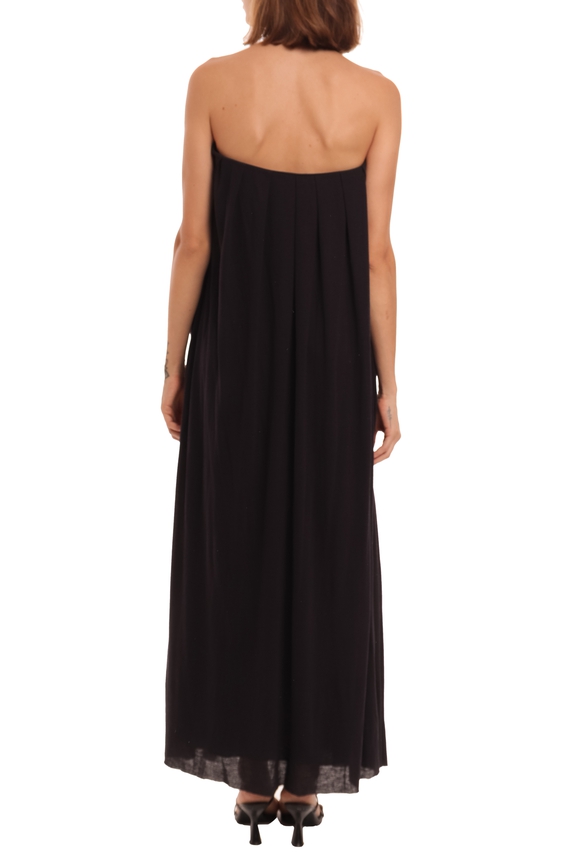 Vestido Longo Viscose Preto - DG32978 Animale