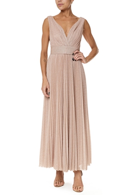 Vestido Longo Lurex Dourado
