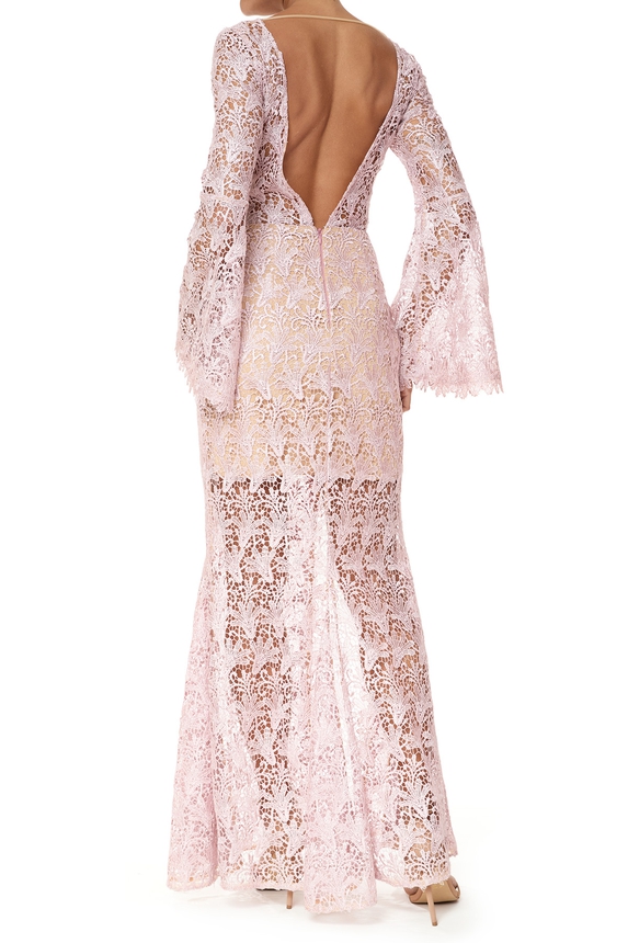 Vestido Longo Renda Rosa - DG75808 Iorane
