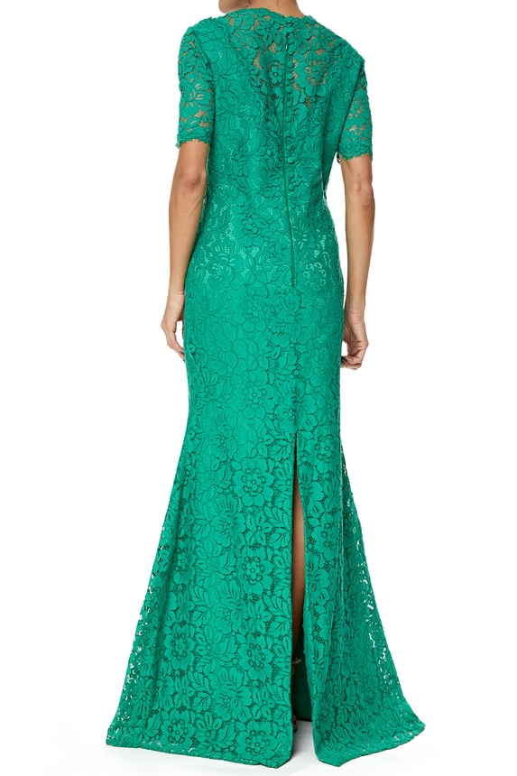 Vestido Longo Renda Verde - DG76190 Candy Brown