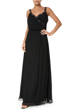 Vestido Longo Seda Preto