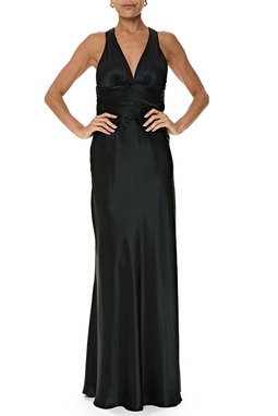 Vestido Longo Seda Preto