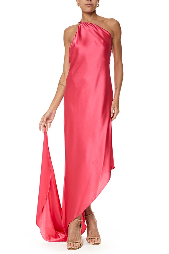 Vestido Longo Seda Rosa - DG76809 Cult Gaia