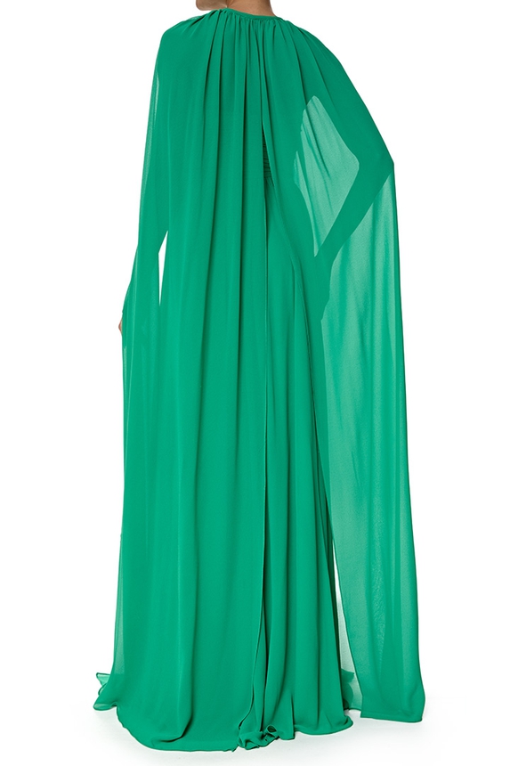Vestido Longo Seda Verde - DG77000 Majeste