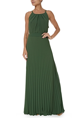 Vestido Longo Seda Verde