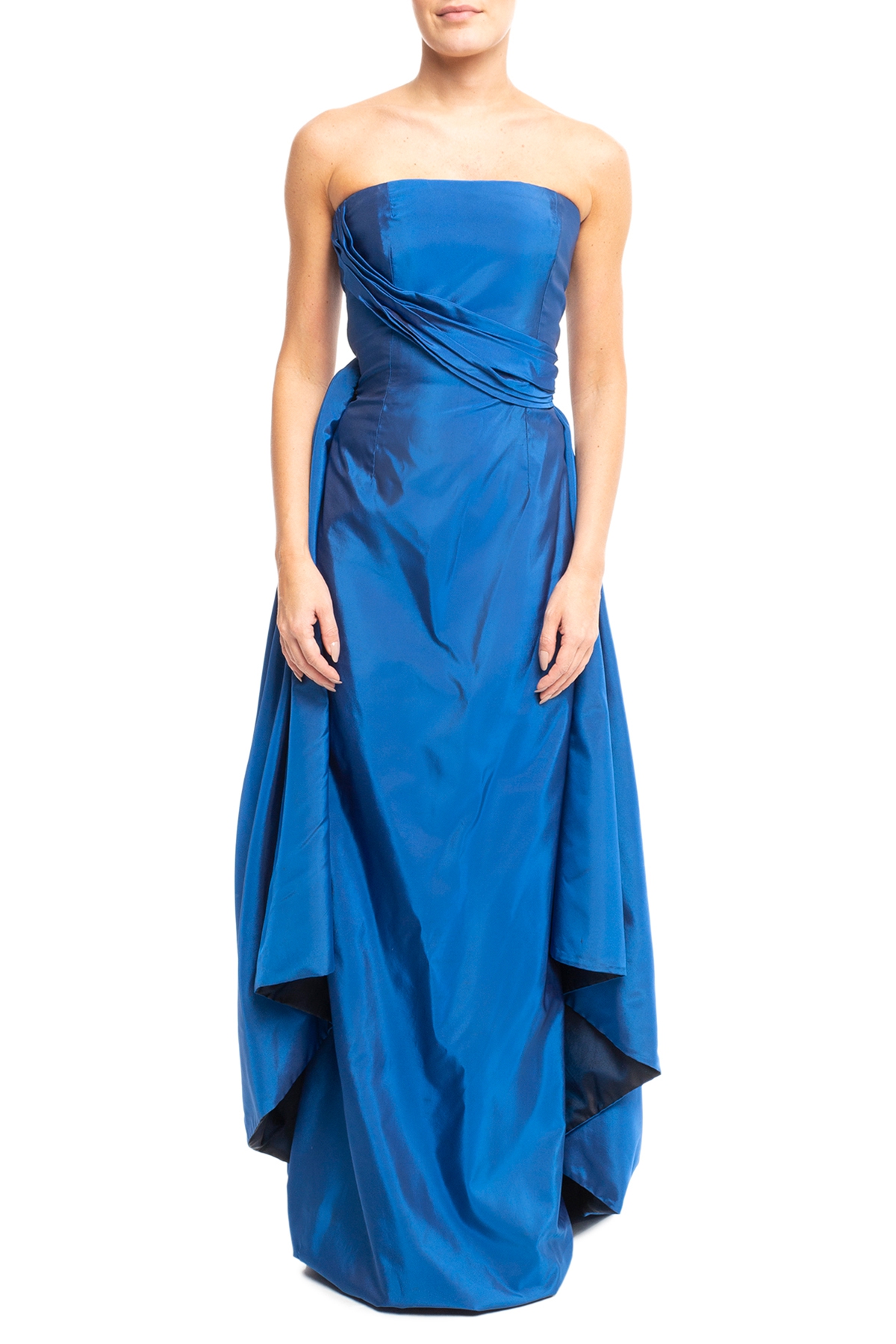 Dress & Go | Vestido Longo Tafetá Azul - DG54932 | Marketplace de ...