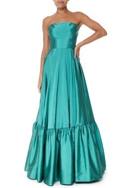 Vestido Longo Tafetá Verde