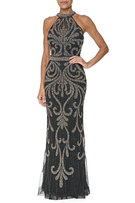 Vestido Longo Tule Preto - DG76528 Prime Collection