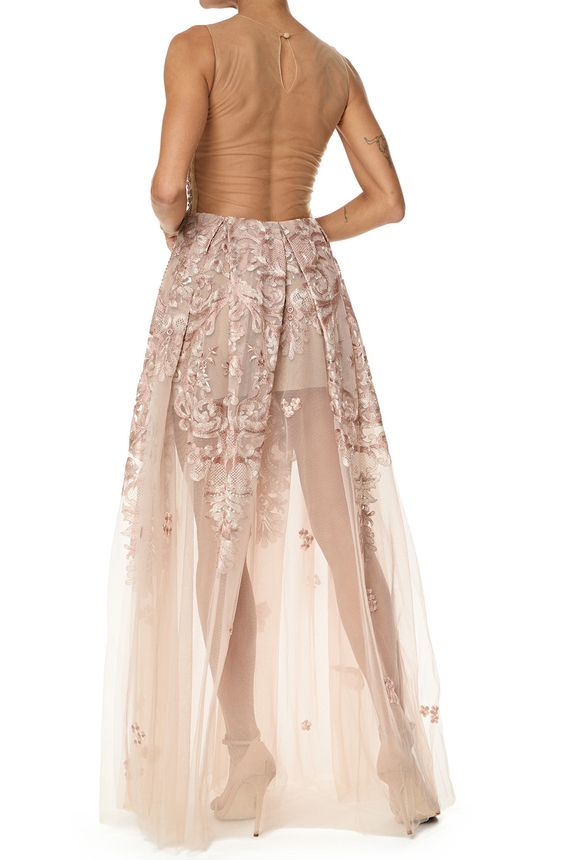 Vestido Longo Tule Rosa - DG76166 Patricia Bonaldi / PatBo