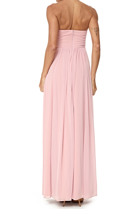 Vestido Longo Tule Rosa - DG76884 Essential Collection