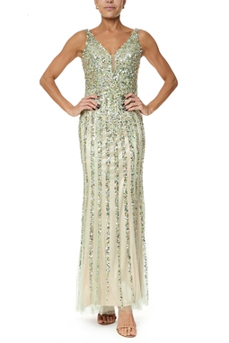 Vestido Longo Tule Verde