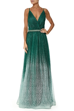 Vestido Longo Tule Verde