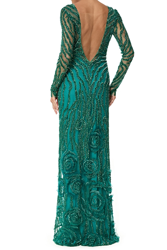Vestido Longo Tule Verde - DG76761 Fabiana Milazzo