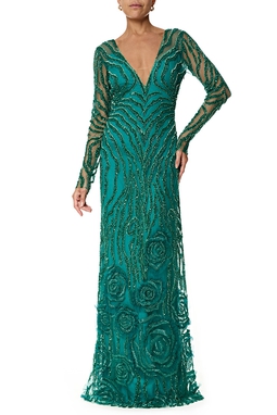 Vestido Longo Tule Verde