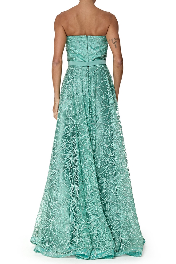 Vestido Longo Tule Verde - DG76971 Fernanda Nabhan