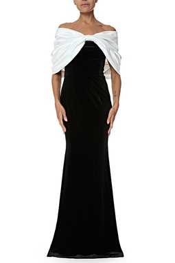Vestido Longo Veludo Preto