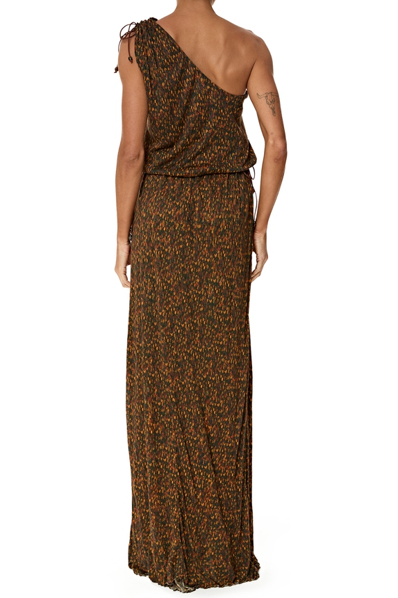 Vestido Longo Viscose Estampado - DG76282 Nati Vozza ByNV