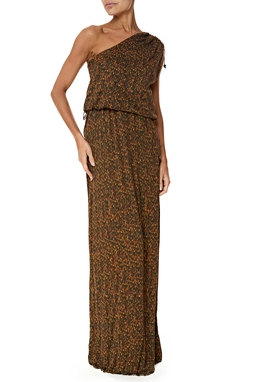 Vestido Longo Viscose Estampado