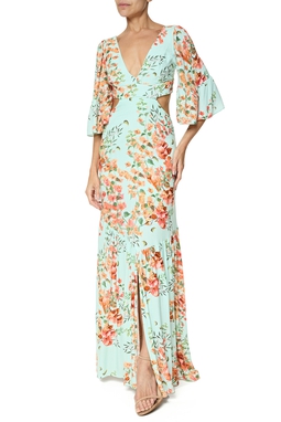 Vestido Longo Viscose Estampado