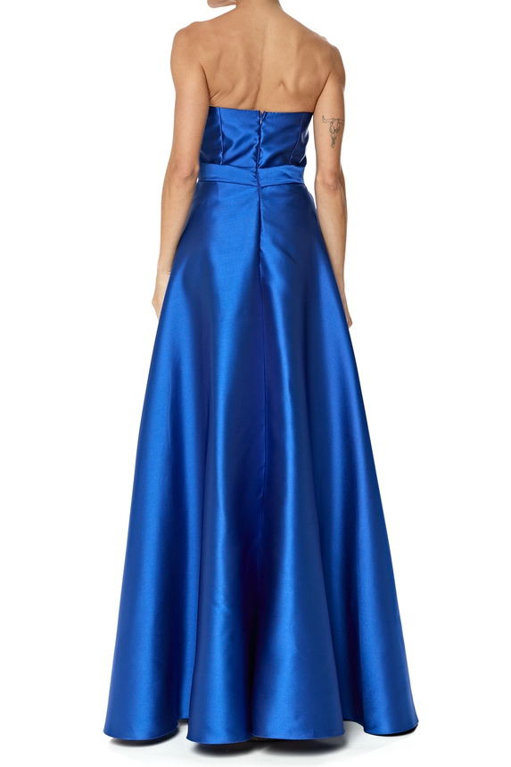 Vestido Longo Zibeline Azul - DG76321 Essential Collection