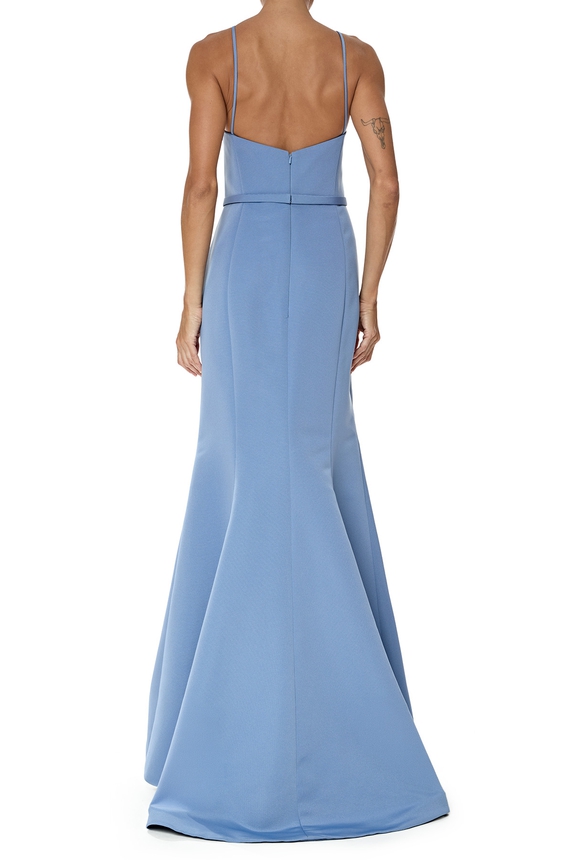 Vestido Longo Zibeline Azul - DG76589 Prime Collection